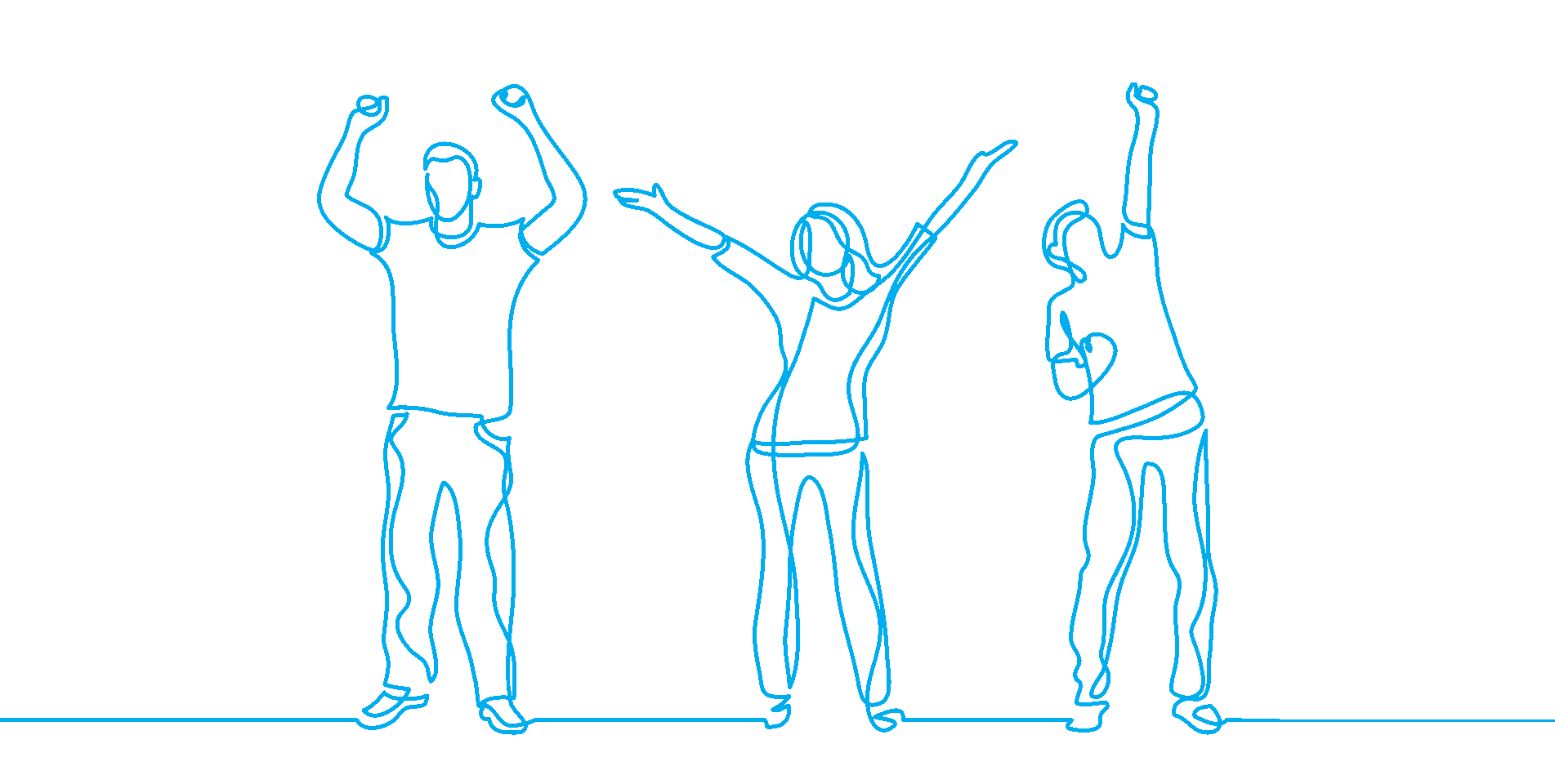 crowd cheering illustration